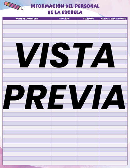 Agenda Colorida MAESTRO Preescolar
