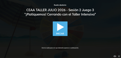 3 Juegos Interactivos Taller Intensivo Sesión 2 Espacios 3 y 4 Julio 2026 (Requieren conexión a internet)