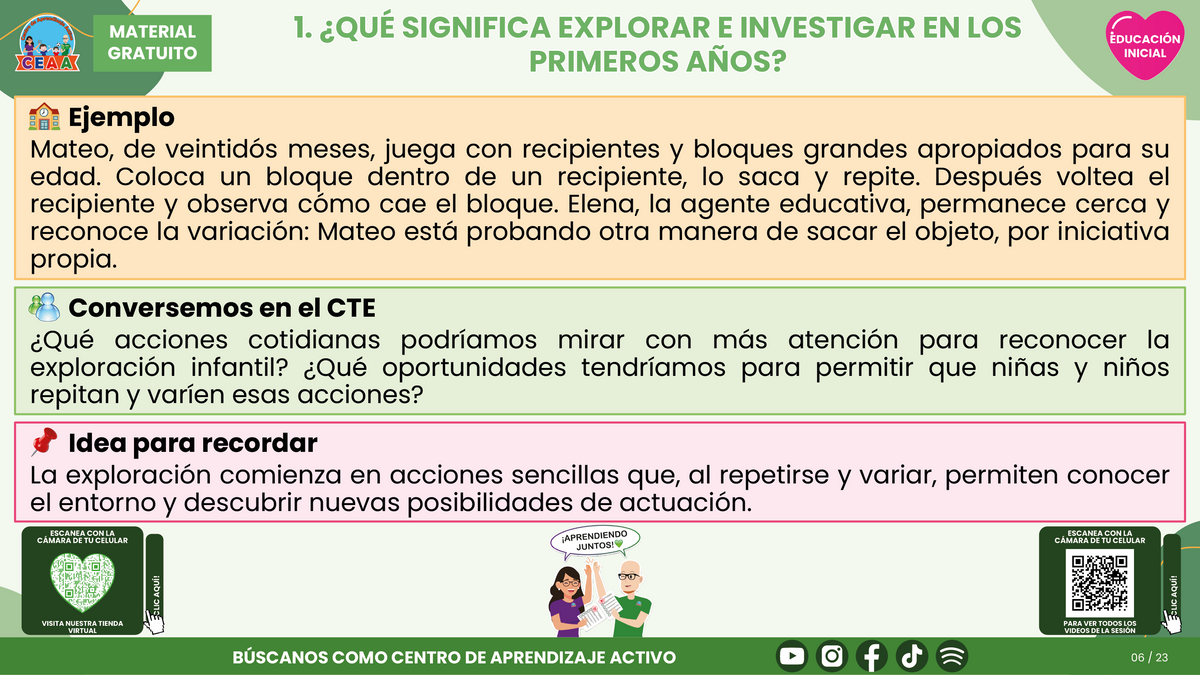 Resumen CTE del Tema 2 Educación Inicial:  EXPLORACIÓN E INVESTIGACIÓN DEL MUNDO EN EDUCACIÓN INICIAL ¿CÓMO ACOMPAÑAR LA CURIOSIDAD DESDE LAS PRIMERAS EXPERIENCIAS? en PDF