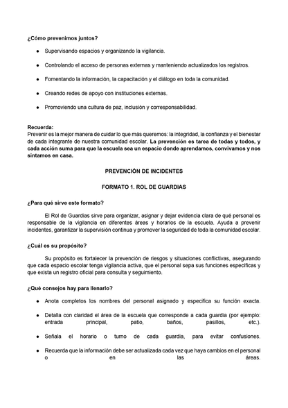 BITÁCORA PARA LA PREVENCIÓN, REGISTRO Y ATENCIÓN DE INCIDENCIAS Y ACOSO ESCOLAR (Editable en Word, se incluye en el paquete del tema 3 y 4)