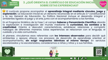 Resumen CTE del Tema 2 Educación Inicial:  EXPLORACIÓN E INVESTIGACIÓN DEL MUNDO EN EDUCACIÓN INICIAL ¿CÓMO ACOMPAÑAR LA CURIOSIDAD DESDE LAS PRIMERAS EXPERIENCIAS? en PDF
