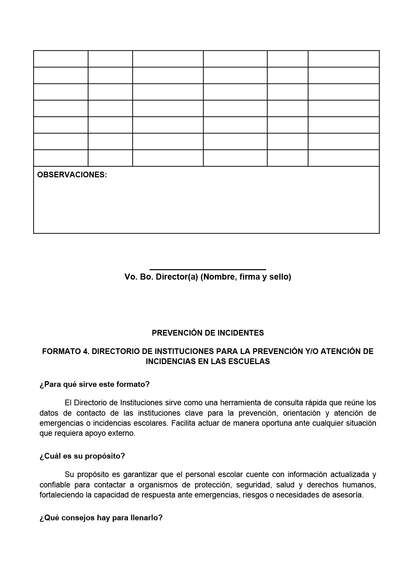 BITÁCORA PARA LA PREVENCIÓN, REGISTRO Y ATENCIÓN DE INCIDENCIAS Y ACOSO ESCOLAR (Editable en Word, se incluye en el paquete del tema 3 y 4)
