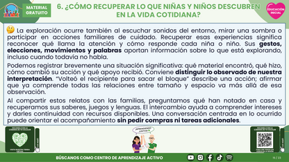 Resumen CTE del Tema 2 Educación Inicial:  EXPLORACIÓN E INVESTIGACIÓN DEL MUNDO EN EDUCACIÓN INICIAL ¿CÓMO ACOMPAÑAR LA CURIOSIDAD DESDE LAS PRIMERAS EXPERIENCIAS? en PDF