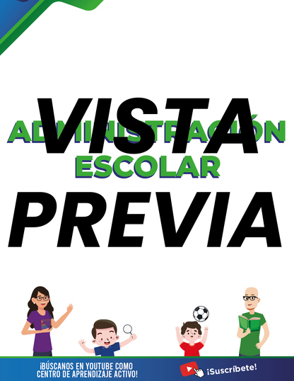 Agenda Formal Verde-azul DIRECTOR Preescolar