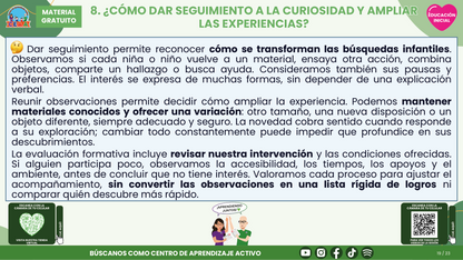 Resumen CTE del Tema 2 Educación Inicial:  EXPLORACIÓN E INVESTIGACIÓN DEL MUNDO EN EDUCACIÓN INICIAL ¿CÓMO ACOMPAÑAR LA CURIOSIDAD DESDE LAS PRIMERAS EXPERIENCIAS? en PDF