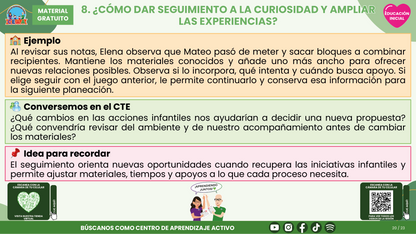 Resumen CTE del Tema 2 Educación Inicial:  EXPLORACIÓN E INVESTIGACIÓN DEL MUNDO EN EDUCACIÓN INICIAL ¿CÓMO ACOMPAÑAR LA CURIOSIDAD DESDE LAS PRIMERAS EXPERIENCIAS? en PDF