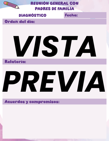 Agenda Colorida MAESTRO Preescolar