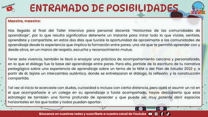 Presentación Taller Intensivo Sesión 2 - Bitácora para la Reflexión en PDF