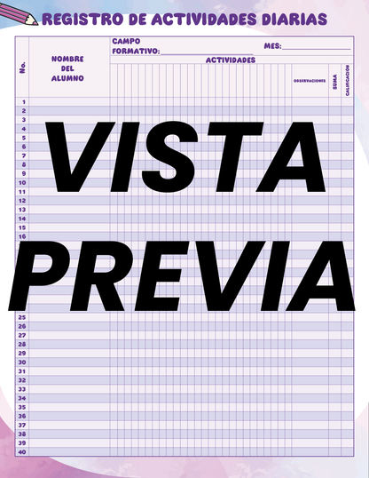 Agenda Colorida MAESTRO Preescolar
