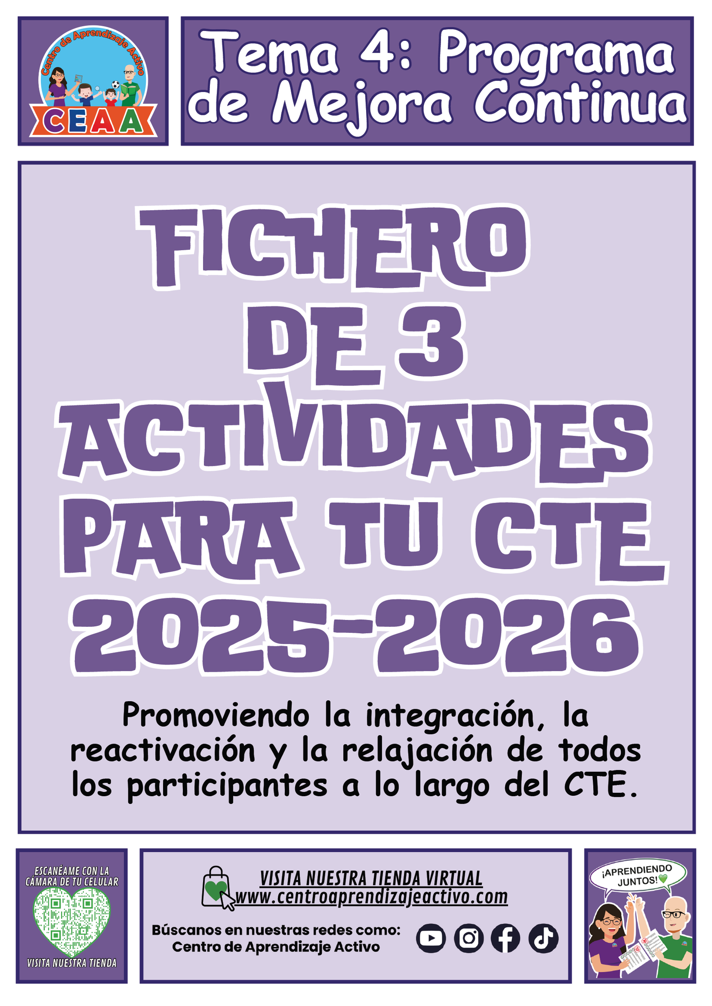 Fichero 3 Actividades para tu CTE Tema 4: Programa de Mejora Continua