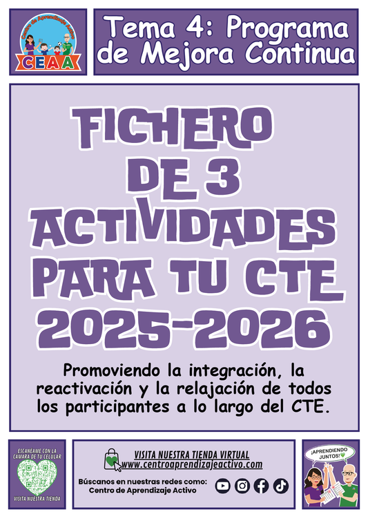 Fichero 3 Actividades para tu CTE Tema 4: Programa de Mejora Continua