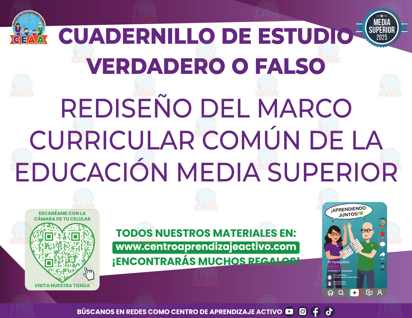 Cuadernillo de Estudio - Rediseño del Marco Curricular Común de la Educación Media Superior - Verdadero o Falso Media Superior