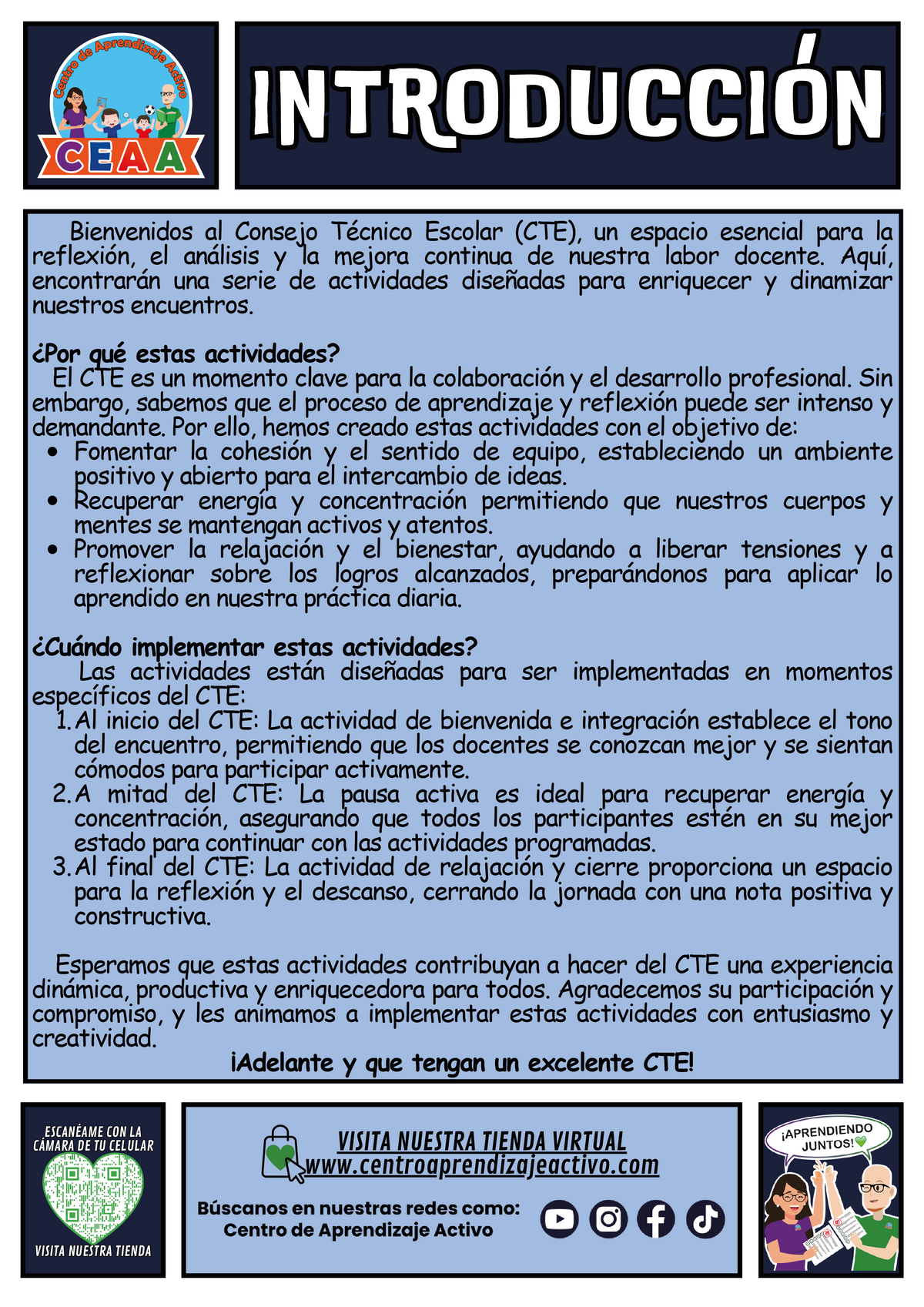 Fichero de 3 Actividades para tu CTE Educación Inicial Tema 1