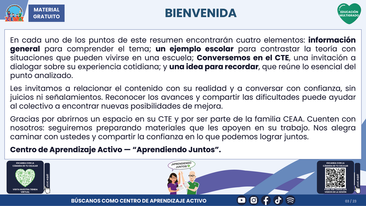 Resumen CTE del Tema 4 Educación Multigrado: ORGANIZACIÓN DEL TIEMPO Y DEL AULA ¿CÓMO CREAR CONDICIONES PARA QUE TODOS PARTICIPEN Y APRENDAN? en PDF