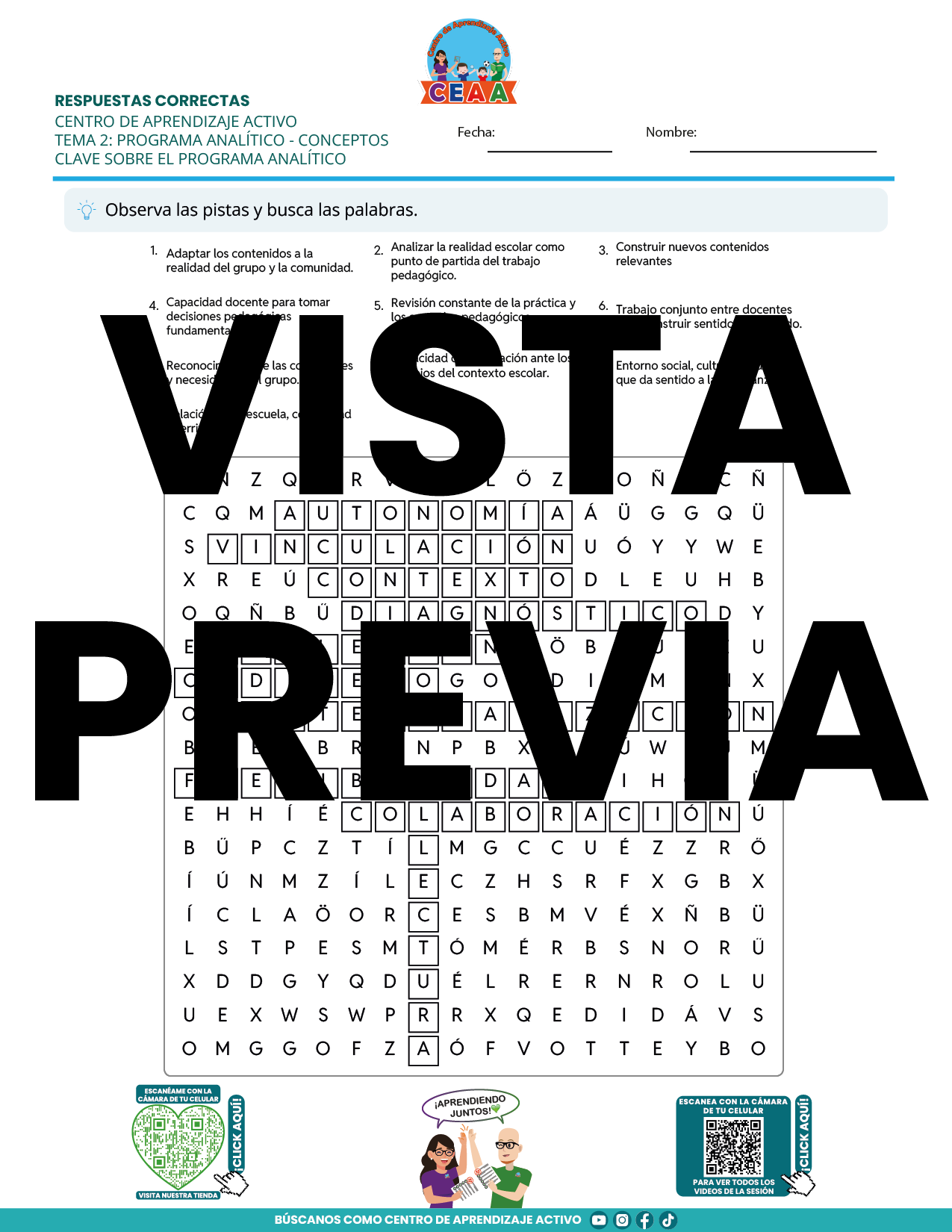 Juegos de Estudio para Imprimir CTE TEMA 2