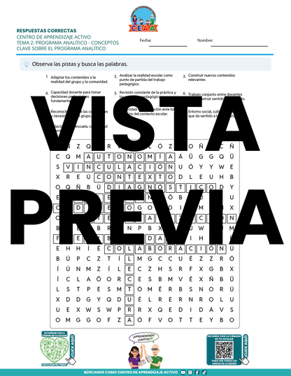 Juegos de Estudio para Imprimir CTE TEMA 2