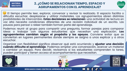 Resumen CTE del Tema 4 Educación Multigrado: ORGANIZACIÓN DEL TIEMPO Y DEL AULA ¿CÓMO CREAR CONDICIONES PARA QUE TODOS PARTICIPEN Y APRENDAN? en PDF