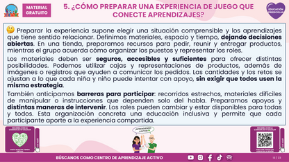 Resumen CTE del Tema 1 Educación Preescolar: EL JUEGO Y LA VINCULACIÓN ENTRE LOS CAMPOS FORMATIVOS ¿CÓMO CREAR EXPERIENCIAS DE APRENDIZAJE CON SENTIDO EN LA FASE 2? en PDF