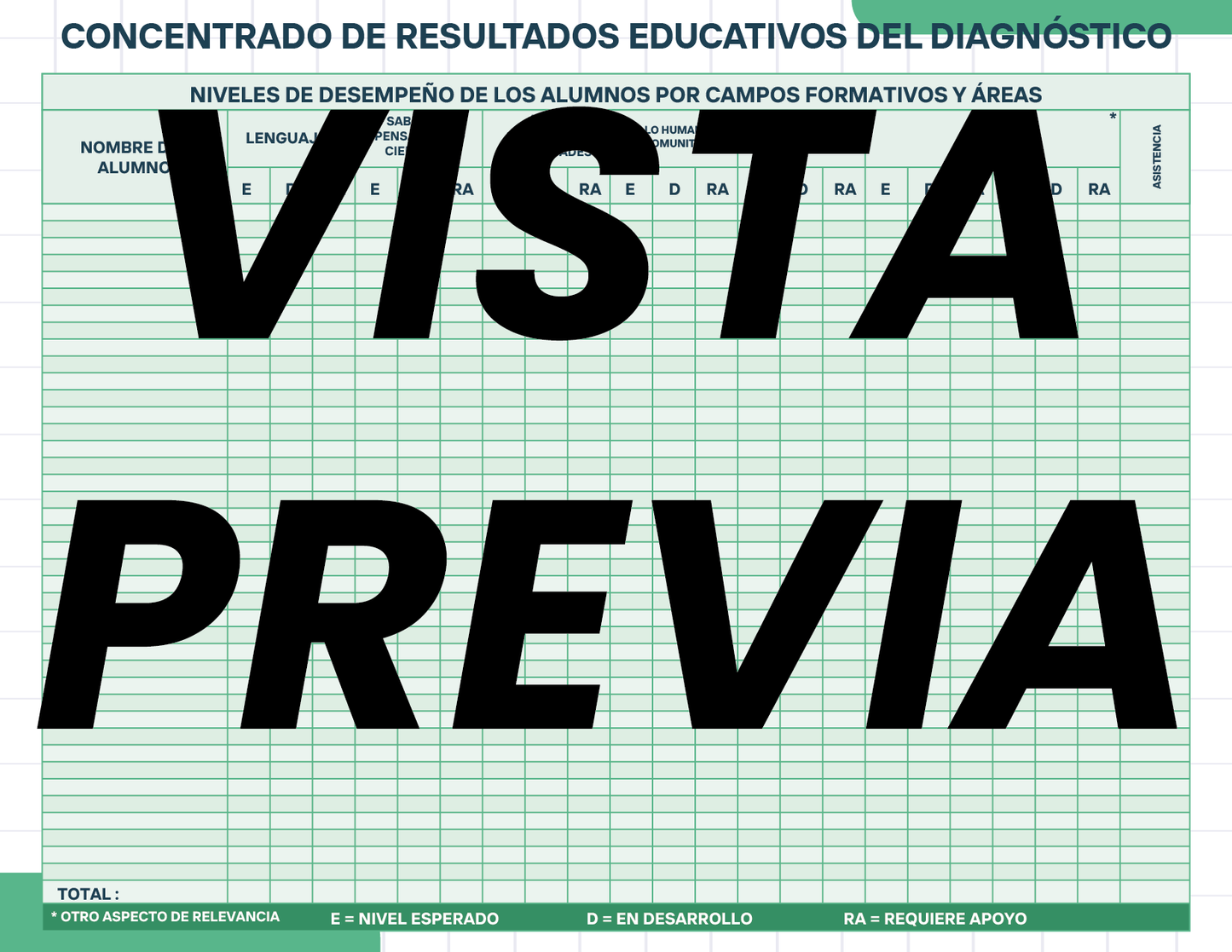 Agenda Cuadros MAESTRO Preescolar