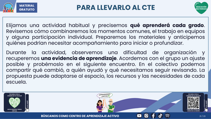 Resumen CTE del Tema 4 Educación Multigrado: ORGANIZACIÓN DEL TIEMPO Y DEL AULA ¿CÓMO CREAR CONDICIONES PARA QUE TODOS PARTICIPEN Y APRENDAN? en PDF