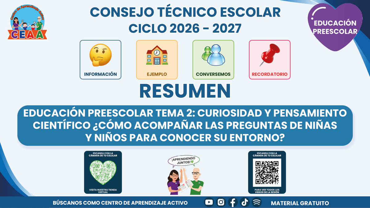 Resumen CTE del Tema 2 Educación Preescolar: CURIOSIDAD Y PENSAMIENTO CIENTÍFICO  ¿CÓMO ACOMPAÑAR LAS PREGUNTAS DE NIÑAS Y NIÑOS PARA CONOCER SU ENTORNO? en PDF