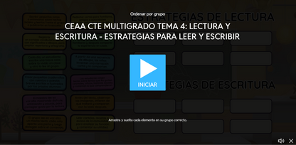 3 Juegos Interactivos CTE Multigrado Tema 4 (Requieren conexión a internet)
