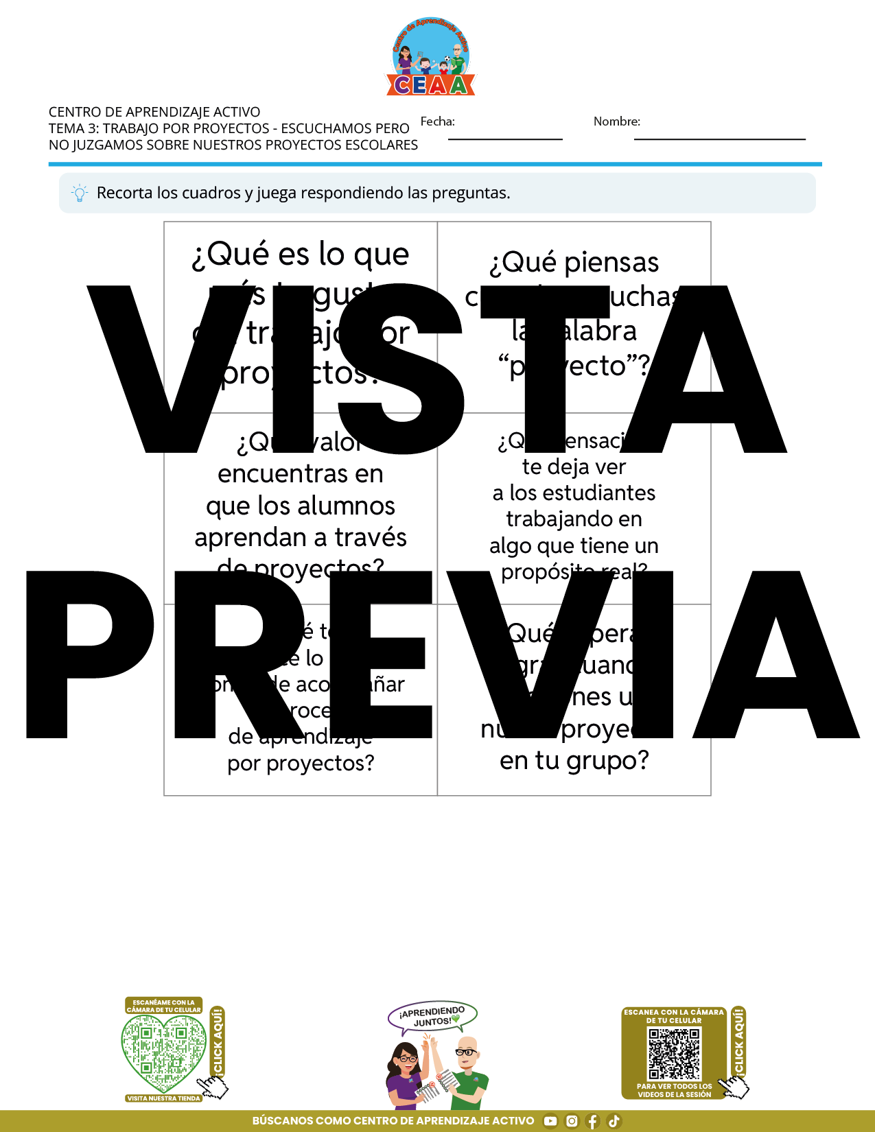 Juegos de Estudio para Imprimir CTE TEMA 3