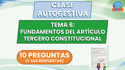 Clase Autogestiva Tema: 6