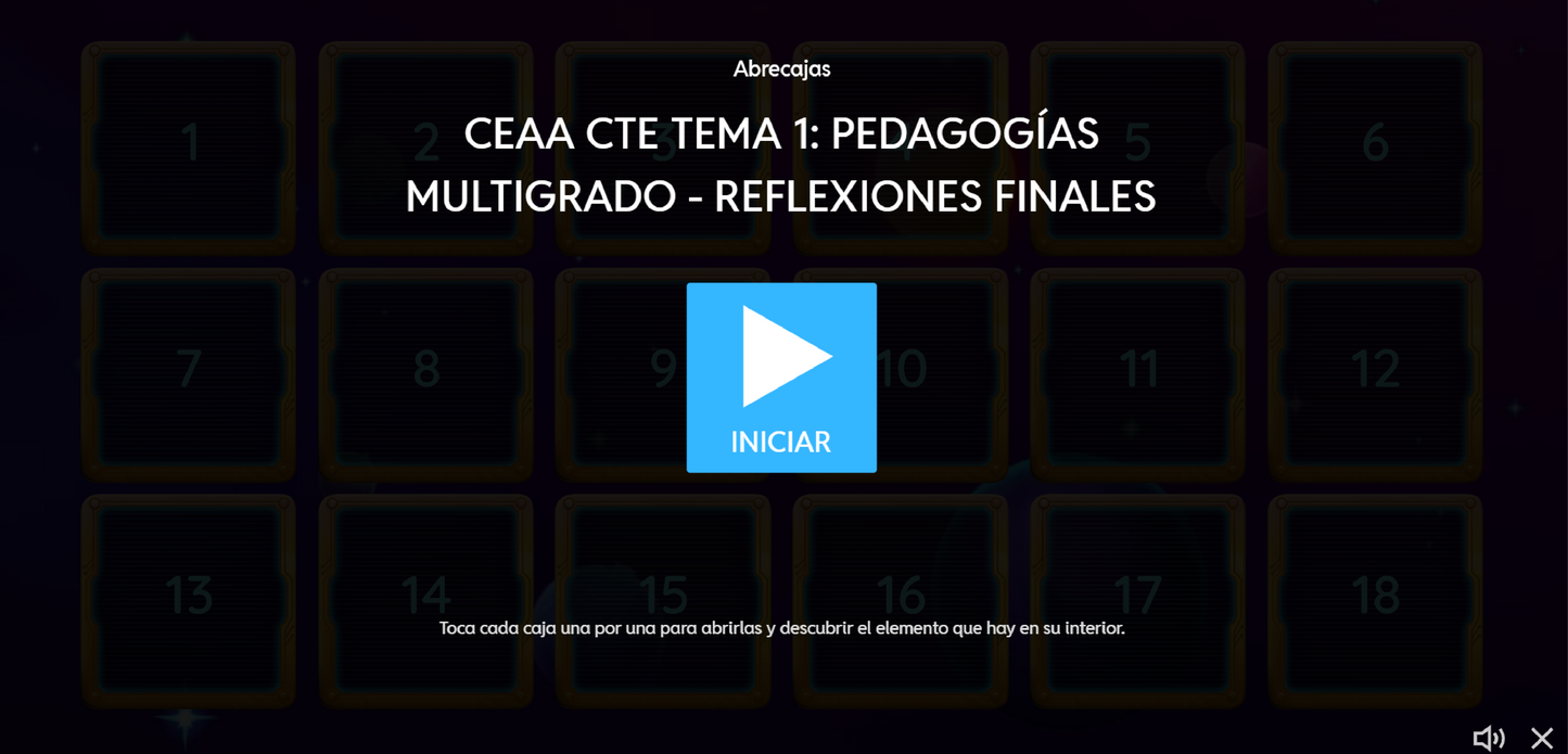 3 Juegos Interactivos CTE Multigrado Tema 1 (Requieren conexión a internet)