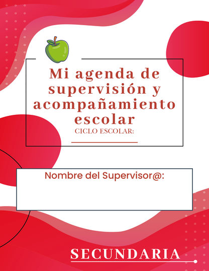 Agenda Roja SUPERVISOR Secundaria