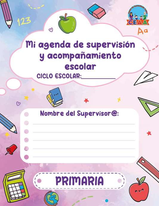 Agenda Colorida SUPERVISOR Primaria