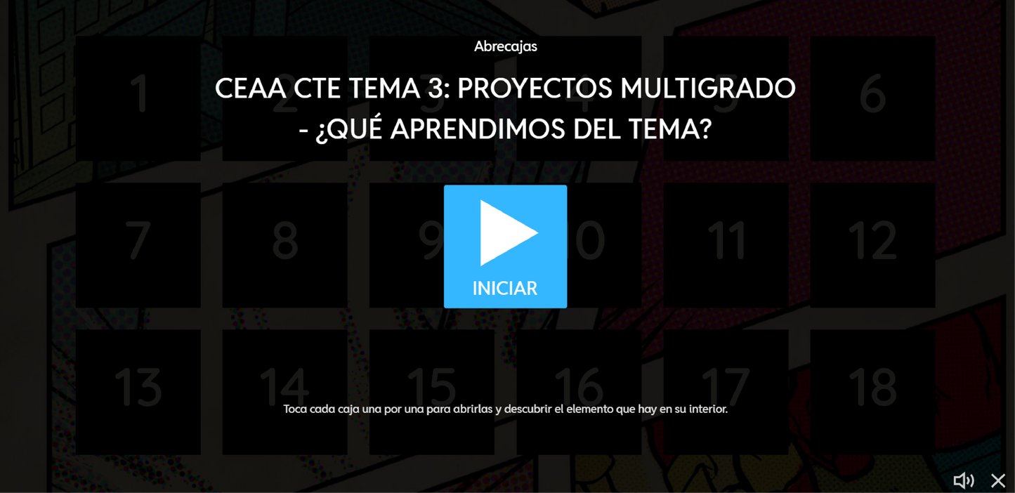 3 Juegos Interactivos CTE Multigrado Tema 3 (Requieren conexión a internet)