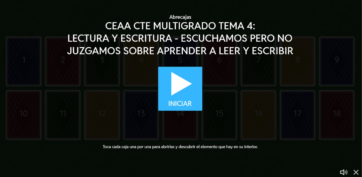 3 Juegos Interactivos CTE Multigrado Tema 4 (Requieren conexión a internet)