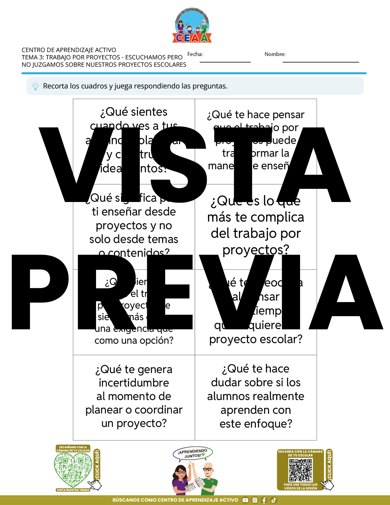 Juegos de Estudio para Imprimir CTE TEMA 3