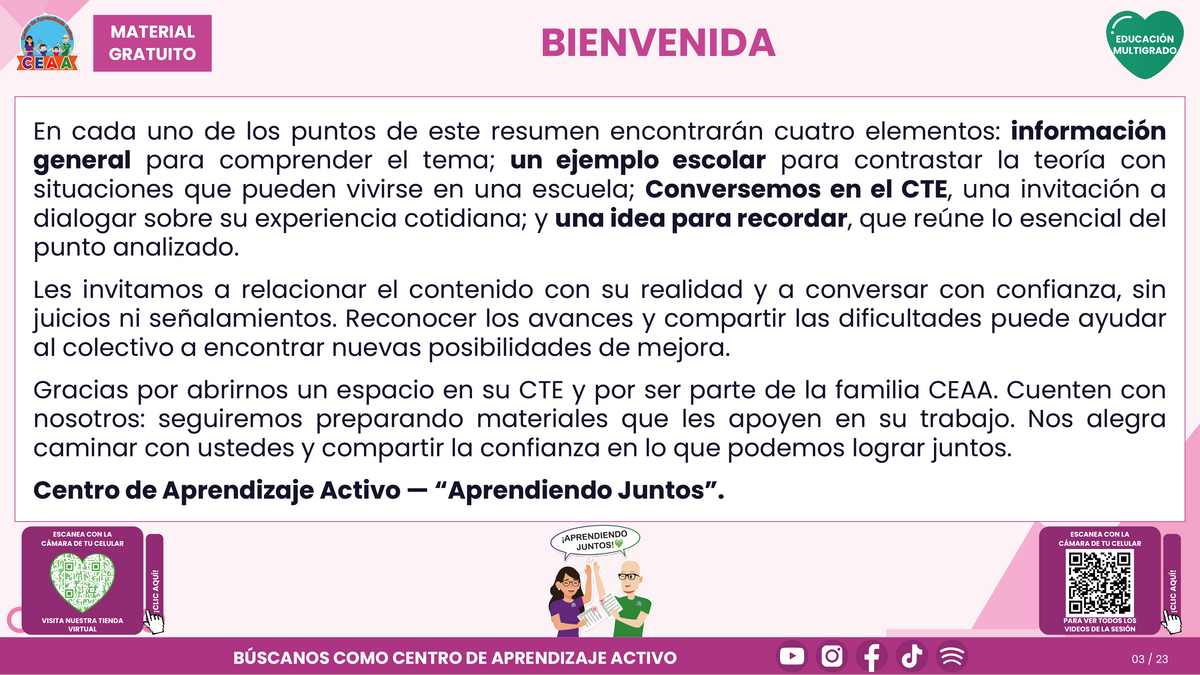 Resumen CTE del Tema 5 Educación Multigrado: LA COMUNIDAD Y EL APRENDIZAJE EN EL AULA ¿CÓMO CONSTRUIR EXPERIENCIAS CON LAS FAMILIAS Y LOS SABERES DE NUESTRO ENTORNO? en PDF