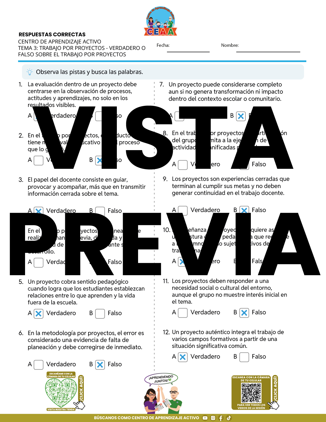 Juegos de Estudio para Imprimir CTE TEMA 3