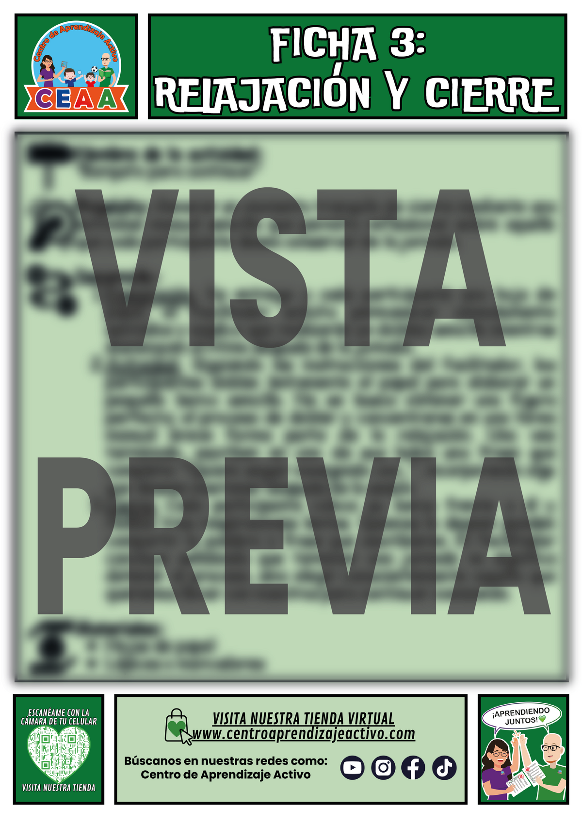 Fichero de 3 Actividades para tu CTE Educación Inicial Tema 2