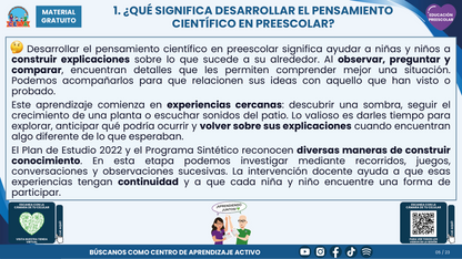 Resumen CTE del Tema 2 Educación Preescolar: CURIOSIDAD Y PENSAMIENTO CIENTÍFICO  ¿CÓMO ACOMPAÑAR LAS PREGUNTAS DE NIÑAS Y NIÑOS PARA CONOCER SU ENTORNO? en PDF