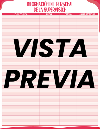 Agenda Roja SUPERVISOR Secundaria