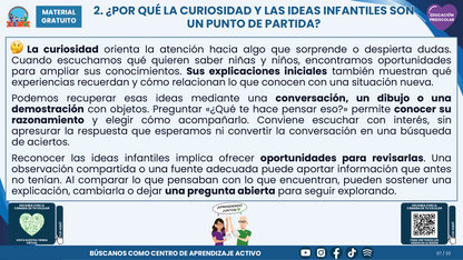 Resumen CTE del Tema 2 Educación Preescolar: CURIOSIDAD Y PENSAMIENTO CIENTÍFICO  ¿CÓMO ACOMPAÑAR LAS PREGUNTAS DE NIÑAS Y NIÑOS PARA CONOCER SU ENTORNO? en PDF