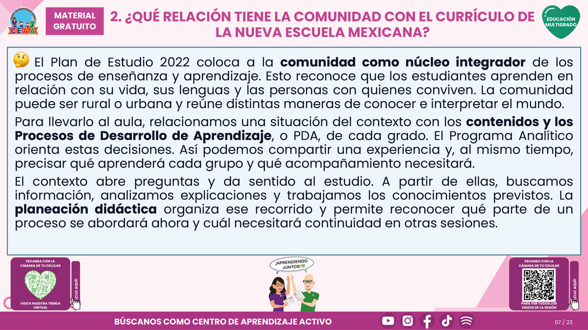 Resumen CTE del Tema 5 Educación Multigrado: LA COMUNIDAD Y EL APRENDIZAJE EN EL AULA ¿CÓMO CONSTRUIR EXPERIENCIAS CON LAS FAMILIAS Y LOS SABERES DE NUESTRO ENTORNO? en PDF
