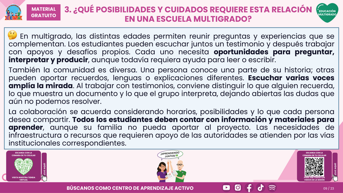 Resumen CTE del Tema 5 Educación Multigrado: LA COMUNIDAD Y EL APRENDIZAJE EN EL AULA ¿CÓMO CONSTRUIR EXPERIENCIAS CON LAS FAMILIAS Y LOS SABERES DE NUESTRO ENTORNO? en PDF