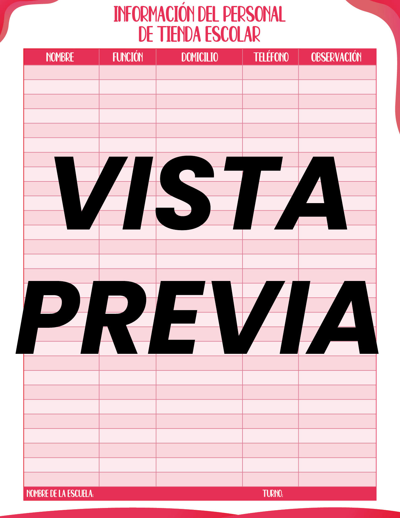 Agenda Roja SUPERVISOR Secundaria