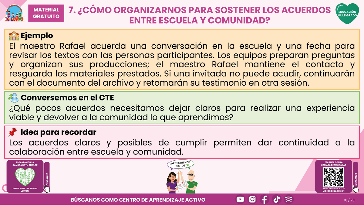 Resumen CTE del Tema 5 Educación Multigrado: LA COMUNIDAD Y EL APRENDIZAJE EN EL AULA ¿CÓMO CONSTRUIR EXPERIENCIAS CON LAS FAMILIAS Y LOS SABERES DE NUESTRO ENTORNO? en PDF
