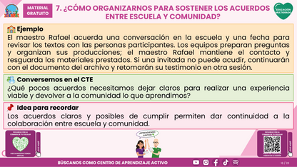 Resumen CTE del Tema 5 Educación Multigrado: LA COMUNIDAD Y EL APRENDIZAJE EN EL AULA ¿CÓMO CONSTRUIR EXPERIENCIAS CON LAS FAMILIAS Y LOS SABERES DE NUESTRO ENTORNO? en PDF
