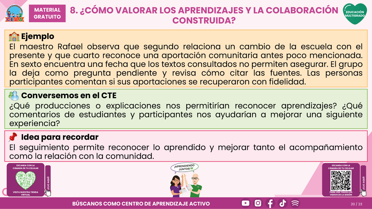 Resumen CTE del Tema 5 Educación Multigrado: LA COMUNIDAD Y EL APRENDIZAJE EN EL AULA ¿CÓMO CONSTRUIR EXPERIENCIAS CON LAS FAMILIAS Y LOS SABERES DE NUESTRO ENTORNO? en PDF