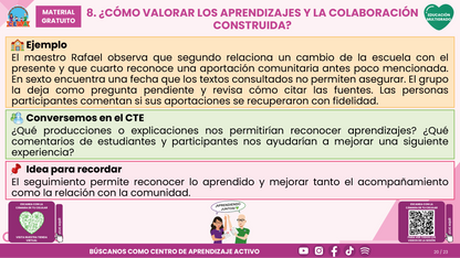 Resumen CTE del Tema 5 Educación Multigrado: LA COMUNIDAD Y EL APRENDIZAJE EN EL AULA ¿CÓMO CONSTRUIR EXPERIENCIAS CON LAS FAMILIAS Y LOS SABERES DE NUESTRO ENTORNO? en PDF
