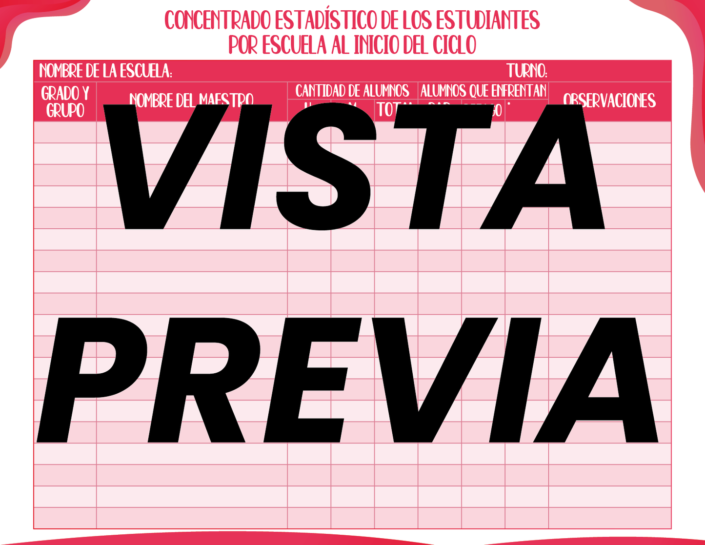 Agenda Roja SUPERVISOR Secundaria