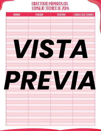 Agenda Roja SUPERVISOR Secundaria