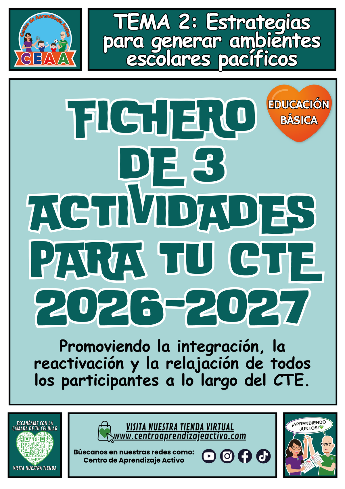 Fichero de 3 Actividades para tu CTE Educación Básica Tema 2